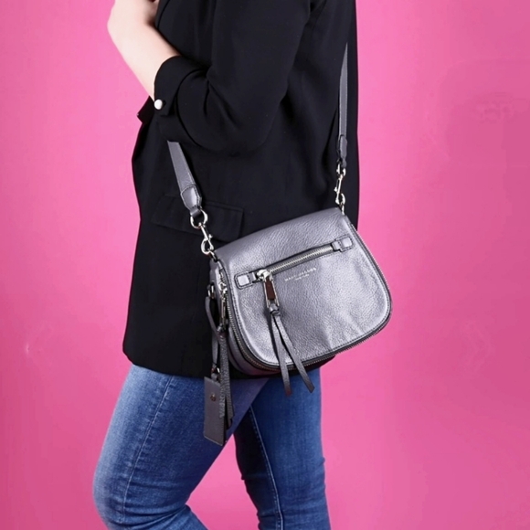 MARC JACOBS Leather Crossbody Saddle Bag - Picture 2 of 12